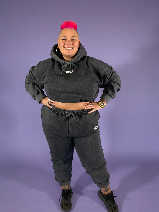 Vintage Cropped Hoodie