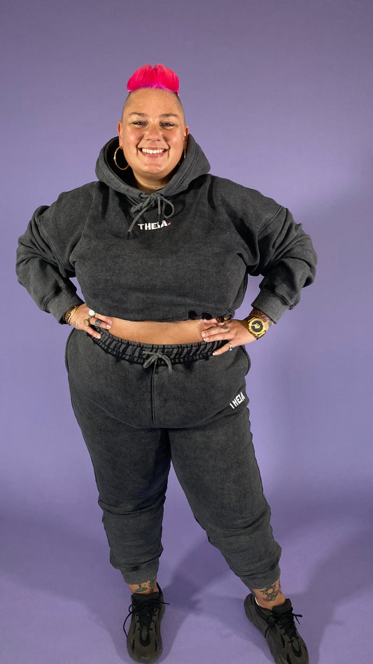 Vintage Cropped Hoodie